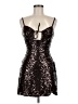 Crystal Doll Stars Brown Black Cocktail Dress Size M - photo 1