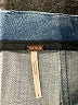 Free People Solid Blue Denim Skirt Size 4 - photo 4