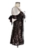 Crystal Doll Stars Brown Black Cocktail Dress Size M - photo 4
