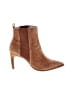 42 Gold 100% Leather Brown Ankle Boots Size 7 1/2 - photo 1