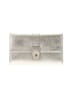 Halogen 100% Leather Silver Leather Wallet One size - photo 1