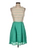 Teeze Me Argyle Teal Casual Dress Size 5 - photo 1