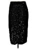 Nine West 100% Polyester Stars Black Formal Skirt Size M - photo 2