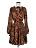 Jessica Simpson 100% Viscose Paisley Brown Casual Dress Size S - photo 1