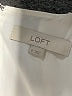 Ann Taylor LOFT 100% Polyester Solid Ivory Casual Dress Size 6 - photo 7