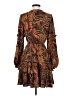Jessica Simpson 100% Viscose Paisley Brown Casual Dress Size S - photo 2