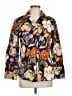 Chico's Floral Blue Long Sleeve Blouse Size Lg (2) - photo 1