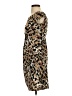 Diane von Furstenberg 100% Silk Animal Print Brown Casual Dress Size 2 - photo 5