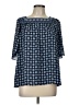 J.Jill Blue 3/4 Sleeve Blouse Size L - photo 1