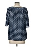 J.Jill Blue 3/4 Sleeve Blouse Size L - photo 2