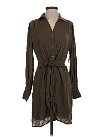 Olivaceous Casual Dress (view 1)