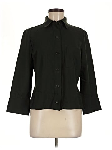 Linda Allard Ellen Tracy 3/4 Sleeve Button-Down Shirt (view 1)