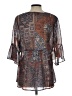 Artesia Brown 3/4 Sleeve Blouse Size L - photo 2