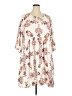 Torrid Print Ivory Casual Dress Size 4X Plus (4) - photo 1