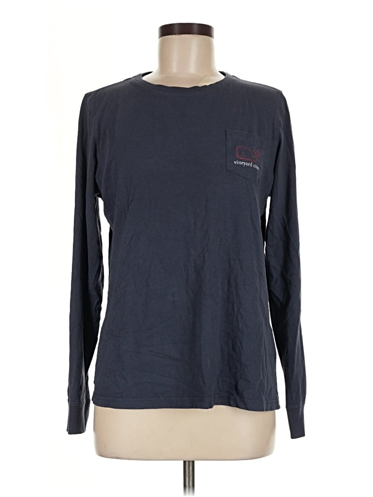 Pre-owned Vineyard Vines Long Sleeve T-shirt In Blue