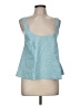 Athleta 100% Linen Teal Sleeveless Top Size M - photo 1
