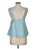 Athleta 100% Linen Teal Sleeveless Top Size M - photo 2
