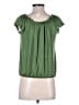 Max Studio Green Short Sleeve Top Size XS - photo 2