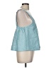 Athleta 100% Linen Teal Sleeveless Top Size M - photo 4