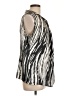 BOSS by HUGO BOSS 100% Polyester Silver Sleeveless Blouse Size 12 - photo 4