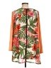 Poeme 100% Polyester Orange 3/4 Sleeve Top Size L - photo 2