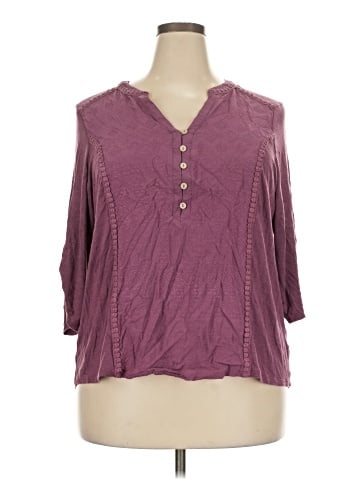 Democracy 3/4 Sleeve Blouse (view 1)