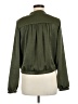 Leith 100% Polyester Green Long Sleeve Blouse Size M - photo 2