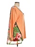 Poeme 100% Polyester Orange 3/4 Sleeve Top Size L - photo 4