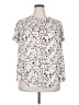 Torrid 100% Polyester Print White Short Sleeve Blouse Size 2X Plus (2) - photo 1