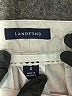 Lands' End 100% Cotton Solid Gray Ivory Khakis Size 6 - photo 3