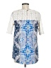 Akemi + Kin Blue Short Sleeve Blouse Size M - photo 2