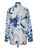 Grayson 100% Cotton Tie-dye Blue Long Sleeve Blouse Size Med (3) - photo 2
