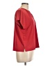 Tahari Red Short Sleeve Blouse Size L - photo 4