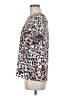 Cooper & Ella 100% Polyester Animal Print Brown Short Sleeve Blouse Size M - photo 5