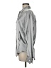 San Andre Metallic Silver Long Sleeve Blouse Size 6 - photo 5