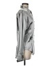 San Andre Metallic Silver Long Sleeve Blouse Size 6 - photo 4
