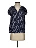 Gap 100% Rayon Blue Short Sleeve Blouse Size S - photo 1