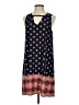 Nine Britton Print Blue Casual Dress Size S - photo 1