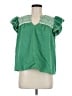 THML Green Short Sleeve Blouse Size M - photo 1