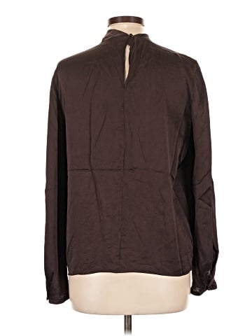 Vince. Long Sleeve Silk Top (view 2)