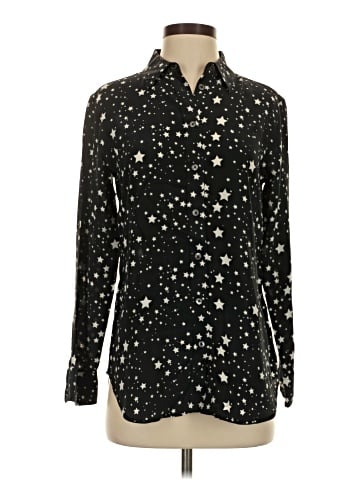 Equipment Long Sleeve Silk Top (view 1)