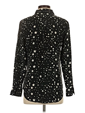 Equipment Long Sleeve Silk Top (view 2)