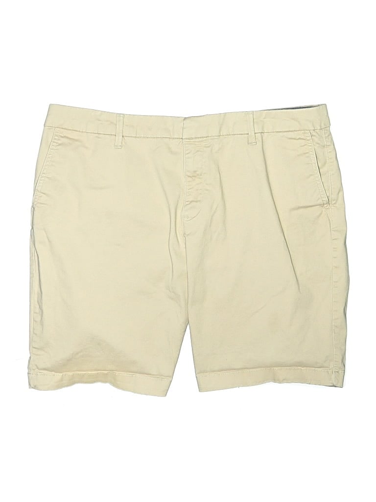 Pre-owned Tommy Hilfiger Khaki Shorts In Yellow