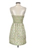 Lush 100% Polyester Floral Green Casual Dress Size S - photo 2