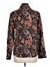 Unbranded 100% Polyester Paisley Brown Long Sleeve Blouse Size L - photo 2