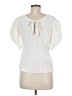 Hinge 100% Viscose Ivory Short Sleeve Top Size M - photo 2