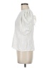 Hinge 100% Viscose Ivory Short Sleeve Top Size M - photo 5