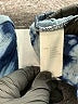 P.J. Salvage Tie-dye Blue Long Sleeve Blouse Size XS - photo 8