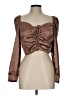 Haute Monde Brown 3/4 Sleeve Blouse Size L - photo 1