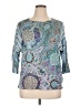 Westbound Blue 3/4 Sleeve Top Size 1X - photo 1